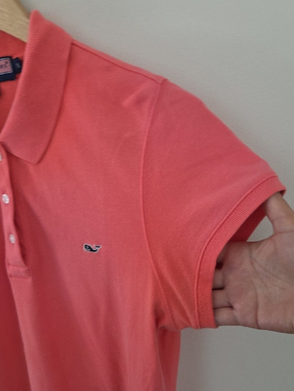 Vineyard Vines Cotton Coral Pink Polo Dress - Picture 4 of 6